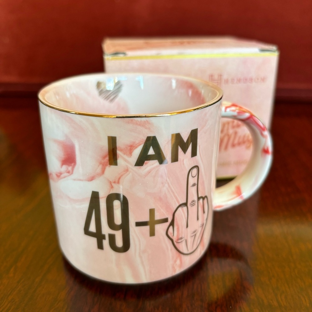 50th Birthday Gifts for Women - Funny Turning 50 Years Old - Ceramic Mug - EUC!